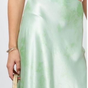 NWT Rails Anya Lime Tie Dye Midi Skirt Medium